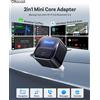 OTTOCAST Adattatore Wireless Ottocast Mini Core per CarPlay e Android Auto 2in1, Dongle a Connessione Rapida, Plug & Play, USB, Riconnessione Automatica, WiFi 6, BT5.4
