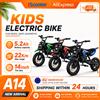 IScooter A14 Moto Elettrica da Fuoristrada per Bambini 500W 5.2Ah Velocità Massima 27km/h Ruote da 14 Pollici per Trail Riding