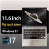 NONE Computer Portatile 2 in 1 con Schermo Touch da 11.6', Intel Core I7-8500Y, 8GB, 512GB, Windows 11 Pro, Tablet PC per Ufficio e Studio