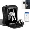Jugacool Cassetta Portachiavi Intelligente Bluetooth con Codice Numerico, App Ttlock e Codice PIN, Cassaforte Elettronica IP66 per Casa, Ufficio, Noleggio Immobiliare
