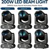 MINGJIE 6/4/2 Pezzi Faretto LED Mobile da 200W con 12 Gobo/15 Colori/18 Prismi, Luci Sceniche Spot per DJ, Discoteca, Effetto Strobo per Bar, KTV, Feste