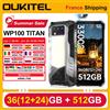Oukitel WP100 TITAN Smartphone Robusto 36GB (12+24) + 512GB 6.8'' 5G 33000mAh 66W 120Hz Android 14 2+20+32+200MP Dual SIM