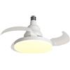 NONE Ventilatore da soffitto con luce LED e telecomando - dimmerabile, temperatura colore 3000K-6500K, motore silenzioso, pale trasparenti, paralume in acrilico - per soggiorno, camera da letto, ufficio