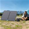 E-POWO Pannello Solare Bifacciale E-POWO 20V 220W, Caricatore Solare Pieghevole con Tasso di Conversione Energetica del 23,4% per Auto, Barca, Roulotte, Campeggio