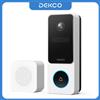 Dekco Campanello Video Wireless 3MP per Esterni, Citofono Wi-Fi 2.4G Intelligente con Rilevamento Umano e Supporto Alexa