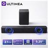 ULTIMEA Soundbar 240W 2.1ch con Subwoofer Wireless da 5.25" e Controllo App, Sistema Home Theater per Smart TV, BassMX e VoiceMX