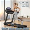 NONE LONTEK SF20 Tapis roulant pieghevole con tre schermi più ampi e supporto, inclinazione del 15% e velocità massima di 12 km/h, 12 programmi preimpostati, capacità di carico di 180 kg