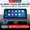 Junsun 10.25'' Sistema Linux per Apple CarPlay Wireless Bluetooth Android Auto Lettore Multimediale Autoradio per BMW Serie 1 E81 E82 E87 E88 2005-2012 con Sistema iDrive CCC CIC Schermo Touch IPS