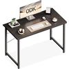 Coleshome Scrivania Salvaspazio per Computer, Scrivania PC, Scrivania Ufficio e Tavolo da Lavoro Compatto per Home Office, Studio, Cameretta e Piccoli Spazi, 100 × 48 cm, Nera