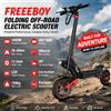 FREEBOY Monopattino Elettrico Pieghevole Off-Road FREEEBOY J15 MAX, Motore Brushless da 1600W, Batteria da 48V18Ah, Autonomia Massima di 35-45 km, Velocità Massima di 50 km/h, Pneumatici da 11 Pollici, 20 °