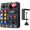 PXN CB1 Pannello di Controllo Laterale per PC con 19 Pulsanti RGB per Simulazione di Guida, Camion, Volo, Fattoria, Volante, Joystick PC