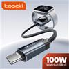 toocki Cavo Toocki 100W da Tipo C a Tipo C per Ricarica Rapida, Cavo Magnetico 2-in-1 per Orologio, per iPhone 17 16 Samsung S25 2.5W per iWatch Series