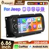 podofo Autoradio Podofo 6.86" 2+64G per JEEP Grand Cherokee Liberty Wrangler Chrysler 2002-2006 FM RDS GPS EQ Sistemi Intelligenti per Auto