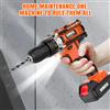 Trapano a Batteria 21V con 18+1 Impostazioni di Coppia, 2 Velocità, Batteria 1.2Ah, Luce LED per Legno, Metallo, Plastica, Mattoni, Kit Utensili Fai-da-Te