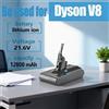 Ddadache Nuova Batteria di Ricambio 21.6V 12800mAh per Aspirapolvere Senza Fili Dyson V8 Absolute, Batteria per Dyson V8