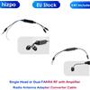 HIZPO Antenna Radio Speciale per Auto AM/FM, Amplificatore di Segnale Audio, Adattatore Antenna RF Doppio Fakra per Lettori Audi VW Benz