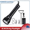 Wurkkos Torcia Subacquea Wurkkos DL40 ad Alta Potenza 5000 Lumen, Dotata di 4 Batterie TN-3535 ad Alto Indice di Resa Cromatica (90 CRI), Grado di Protezione IPX-8 e Interruttore Magnetico, Spedizione Diretta