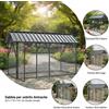 NONE Gabbia per uccelli Antracite 227 x 112 x 141 cm Acciaio zincato
