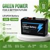 Batteria al litio ferro fosfato 12 Volt 150Ah con oltre 4000 cicli di vita, batteria ricaricabile a ciclo profondo LiFePO4 per energia solare ed eolica, illuminazione domestica, veicoli elettrici,