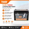 PowMr Batteria al Litio Ferro Fosfato 12.8V 100Ah, Best Seller, con Sistema di Protezione Multipla BMS, Riscaldamento a Bassa Temperatura, Batteria LiFePO4 per Accumulo di Energia, per Sistemi Solari