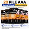 NONE Duracell Plus Power Boost Ministilo AAA MN2400, pile alcaline da 1,5 V per telecomandi, giocattoli, orologi e dispositivi elettronici, varianti da 2, 3 o 5 confezioni