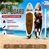 funwater Tavola SUP gonfiabile Funwater 350x90x15cm, tavola da surf antiscivolo, tavola gonfiabile stabile con accessori completi per sport acquatici all'aperto