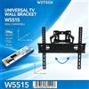 NONE Supporto da Parete per TV WETECH W5515 a Movimento Completo, Adatto per TV da 26-55 Pollici, Carico Massimo 25kg ±15 ° Supporto Inclinabile per TV con Livella a Bolla, Compatibile con Diverse Misure
