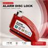 NONE Bloccadisco con allarme 110dB, antifurto per moto, con perno da 7mm, impermeabile