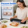 NONE Macchina Sigillatrice Sottovuoto per Alimenti da 90W, Sigillatrice Automatica per Alimenti con Pressione di -60Kpa, con 10 Sacchetti Sottovuoto, Macchina per la Conservazione di Alimenti Secchi.