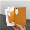 SAMSUNG Custodia di Lusso per Samsung Galaxy Z Fold 7/8/8 Ultra 5G, Sottile, Semplice, con Supporto Integrato, Effetto Pelle, Protezione Completa Posteriore