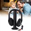 NONE Cuffie Over-Ear dal Design Professionale, Cuffie Wireless con Audio Stereo Nitido e Cavo Audio per TV, PC e Dispositivi Audio