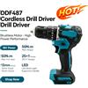 MARKTITA NUOVO Trapano Elettrico Professionale Senza Fili Brushless Portatile - Ergonomico e Resistente a 2 Velocità Compatibile con Batteria Makita 21V