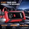 EAFC 2000A Avviatore d'Emergenza per Auto, Power Bank Portatile, Caricabatterie per Auto, Dispositivo di Avviamento di Emergenza con Illuminazione
