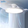 Jelena Ventilatore da soffitto ultra-sottile da 48 pollici con luce, telecomando e controllo tramite APP, pale retrattili, pale trasparenti, LED a risparmio energetico intelligente per camera da letto e