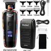 Kemei Tagliacapelli Kemei Km-2296 Km-MAX5090 Km-1102, Macchina per Taglio Capelli Professionale, Rasoio Ricaricabile Senza Fili