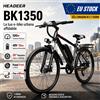 HEADEER BK1350 Bicicletta elettrica per pendolari, 26", motore da 500 W, batteria al litio rimovibile da 48 V 15 Ah, 7 rapporti, autonomia di 80 km, e-bicicletta urbana per adulti, controllo