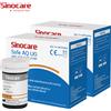 SINOCARE 50/100 pezzi Sinocare striscia reattiva per glicemia o acido urico solo per strisce reattive segure per misuratori AQ UG con lancette