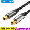 Vention Cavo Audio ottico digitale Vention Toslink SPDIF cavo coassiale 1m 2m 5m per amplificatori Blu-ray Xbox 360 PS4 Soundbar fibra Cabl