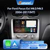NONE Eunavi Autoradio Android 15 2Din 9 Pollici per Ford Focus 2 Mk2 2004 - 2011, Auto AC CarPlay GPS Navi BT 4G RDS DSP SWC UI8581 Headunit