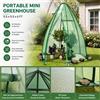 NONE Mini serra portatile 5,5 x 5,5 x 6 cm con copertura in tessuto composito PE, struttura in metallo, impermeabile, resistente al vento, porta con cerniera.