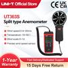 UNI-T UT363S Mini Anemometro Velocità Del Vento Tester di Temperatura Display LCD Velocità del Flusso D'aria MAX/AVG Misura Vento Livello 1 ~ 12