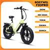 bodywel Bicicletta Elettrica Bodywel F20PRO con Pneumatici Fat da 20''x4.0, Motore BAFANG 48V 20Ah, Freni a Disco Idraulici, Cambio Shimano a 7 Velocità, E-Bike per Adulti, Disponibile in Magazzino UE