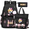 KASENFASHION Stray K1ds Zaino Scuola Ragazzi Stile Kpop con Borsa Tracolla e Astuccio Zaino Grande Laptop 15,6 Pollici Impermeabile Leggero Tempo Libero