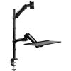 LogiLink BP0030 Supporti a parete per TV 68,6 cm [27] Scrivania Nero (Sit-stand