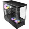Antec Constellation C6 Curve ARGB Mid Tower Gaming PC Case, 3-Sided Curved Tempe