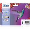 Epson Hummingbird Multipack a 6 colori (Epson T0807 Multipack - sort, gul, cya)