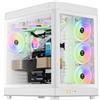 GAMDIAS NESO P1 WH computer case Full Tower Bianco (NESO P1 PRO DUAL CHAMBER FUL