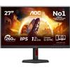AOC G4 27G4ZR Monitor PC 68,6 cm [27] 1920 x 1080 Pixel Full HD LED Nero, Rosso