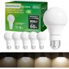 bravotecno E27 A60 Lampadina LED dimmerabile 4,3 W 4000 K, confezione da 6