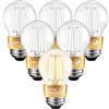 LVWIT Lampadine Filamento LED Attacco E27 G45,Filamento Bianco,7W Equivalenti a 60W, 806LM, Luce Bianca Calda 2700K,Non Dimmerabile, Alto CRI≥80, Confezione da 6